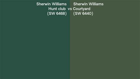 Sherwin Williams Hunt Club Vs Courtyard Side By Side Comparison