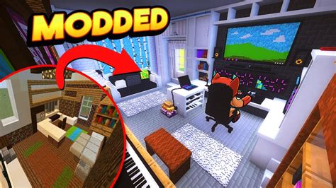Realistic Gaming Room Built With Super Detail Minecraft Youtube