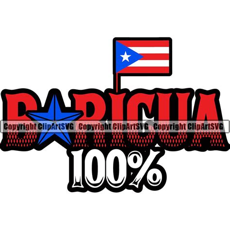 Puerto Rico Rican Boricua 100 Flag Country World Nation Map Sign