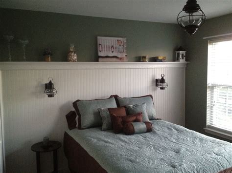 Wainscoting Bedroom Headboard Accent Wall Designed And Built By Anthony