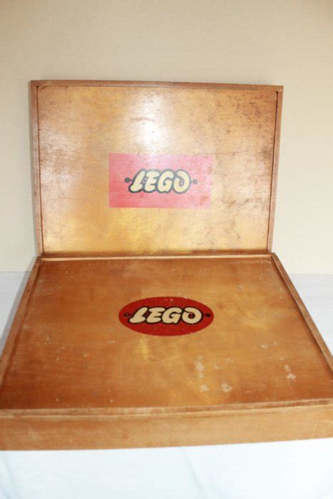 Assortment 2 Wooden Lego Boxes With Lego 1960s70s Catawiki