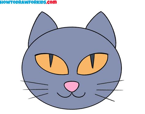 How To Draw A Halloween Cat For Kindergarten Easy Drawing Tutorial