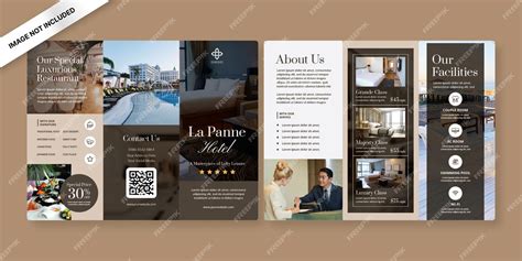 Premium Vector Hotel Trifold Brochure Template