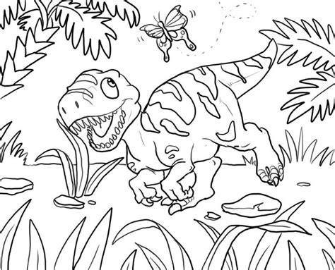 Dinosaur coloring pages for kids: Kleurplaat: dino | Kleurplaten