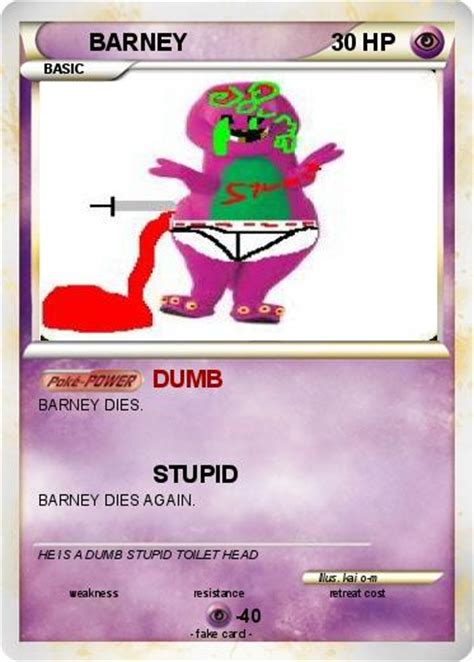 Pokémon Barney 251 251 Dumb My Pokemon Card