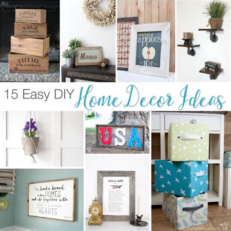 15 Easy Diy Home Decor Ideas Houseful Of Handmade