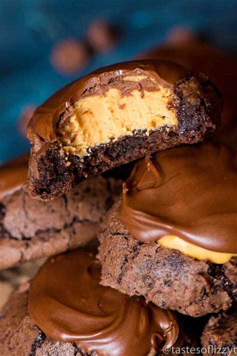 Buckeye Brownie Cookies Recipe For Chocolate And Peanut Butter Lovers