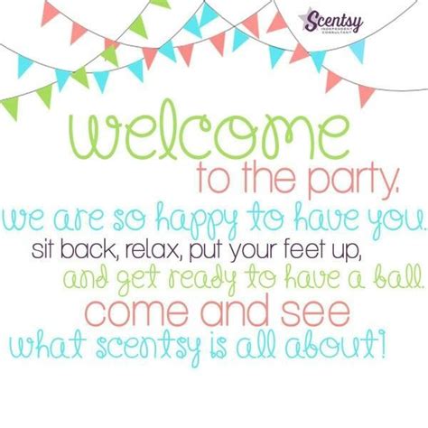 Welcome To The Scentsy Party Scentsy Facebook Party Scentsy Scentsy