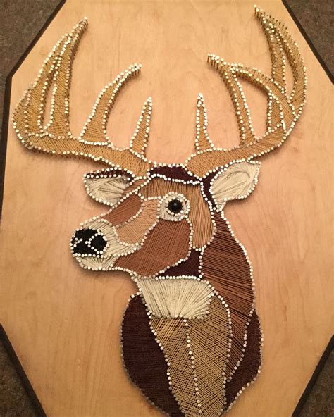 String Art Deer Head Craft String Art Pinterest