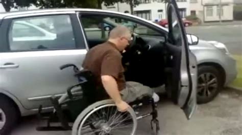 Double Below Knee Amputee Transferring In An Out Of A Car Without
