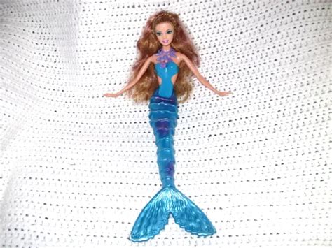 Barbie Doll A Mermaid Tale Blue Kayla Colour Change Necklace Mattel