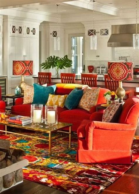 48 Interesting Burnt Orange And Teal Living Room Ideas