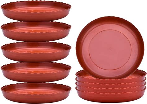 Amazon.com : Plant Saucer 12pc Large - Plastic Plant Drip Tray for