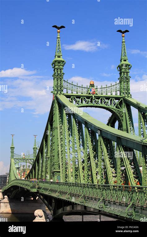 Hungary Budapest Freedom Bridge Szabadsg Hd Stock Photo Alamy