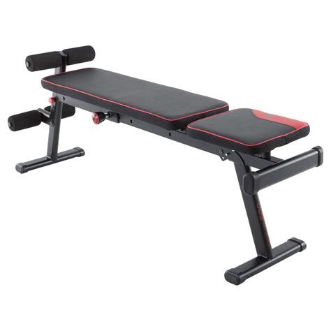 500 Fold Down Incline Weight Bench Domyos By Decathlon