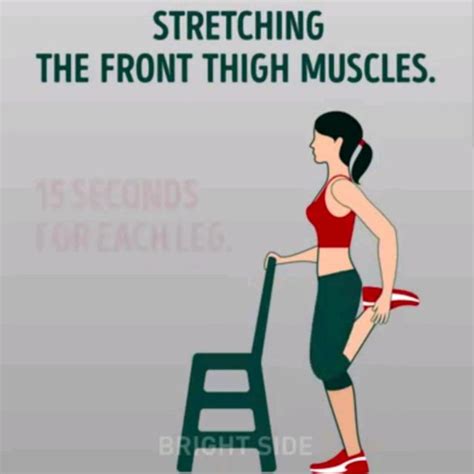 Stretching The Front Thigh Muscles Exercise How To Workout Trainer