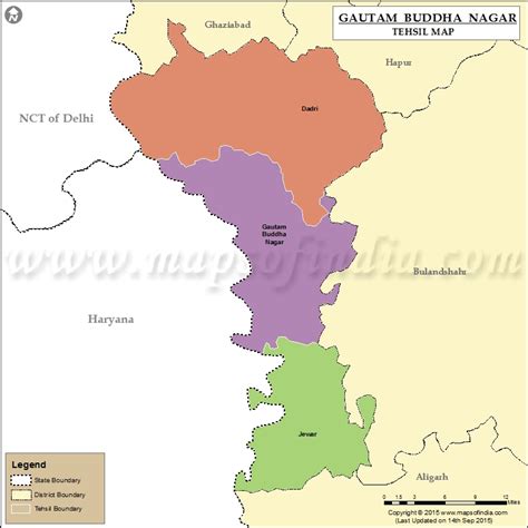 Gautam Buddha Nagar Tehsil Map