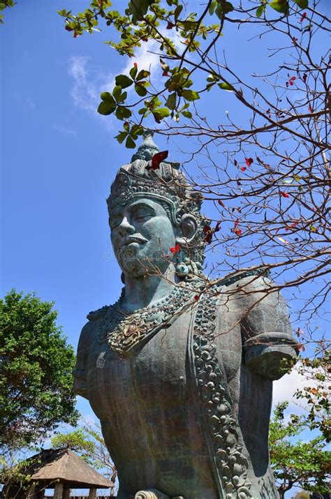 Wishnu Hindu God Statue In Gwk Culture Park In Bali Stock Image Image