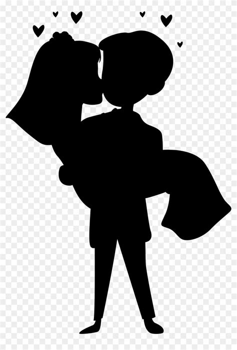 Wedding Love Couple Silhouettes Clip Art Couple Png Free