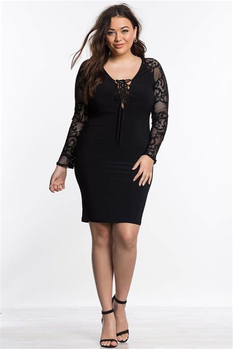 Women S Plus Size Bodycon Dresses Night Out Lace Up Bodycon Dress Lace Up Bodycon Dress