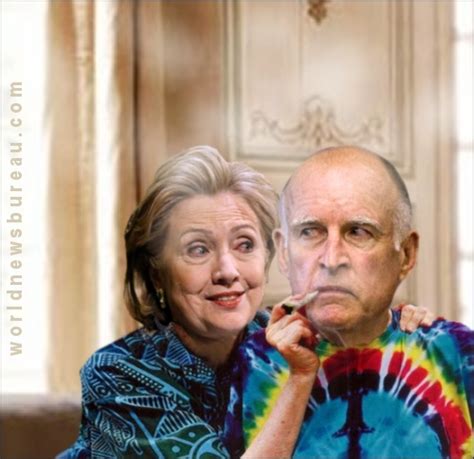 Jerry Brown Backs Hillary Big Hairy News