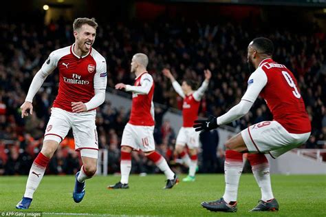 Arsenal 4 1 Cska Moscow Lacazette And Ramsey Bag Braces In Europa