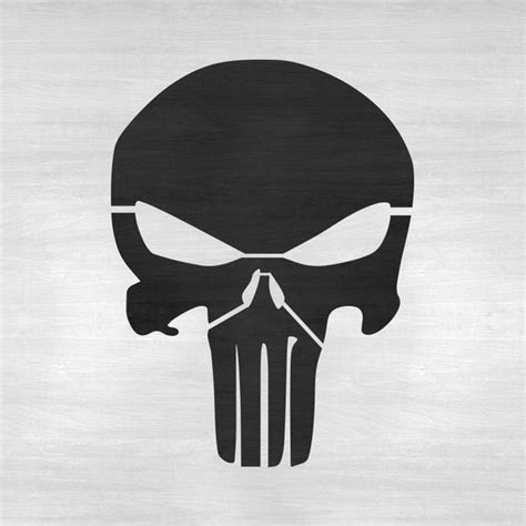 Punisher Skull Stencil Reusable Alternative To Punisher Etsy Skull