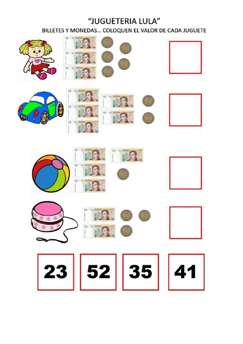 Ficha Interactiva De Billetes Y Monedas Fichas Actividades De Dinero Actividades De