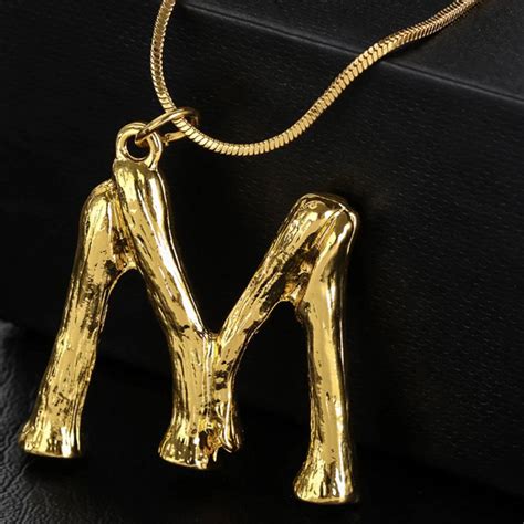Gold Letter Initial Necklace By Law And Co