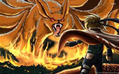 Kyuubi In Flames Naruto Wallpapers Anime Wallpapers Desktop Background