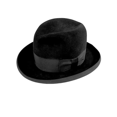 Vintage Stetson Black Fedora Hat 1960s St Regis Royal Gem