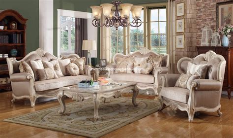 Mcferran Furniture Sf8701 Natalie European Sofa Set Antique Beige Usa