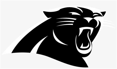 Panther Drawing Logo Carolina Panthers Logo Black And White Free