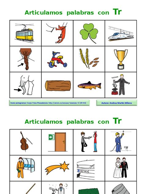 Articulamos Palabras Con Tr Pdf