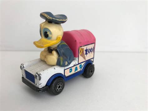 Vintage Donald Duck Matchbox Helado Coche 1980 Etsy