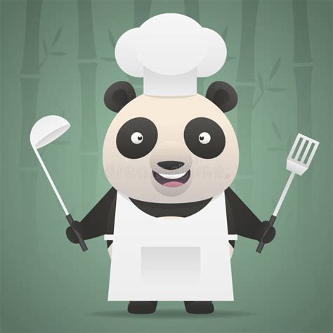 Cocinero De La Panda Stock De Ilustración Ilustración De Aprenda