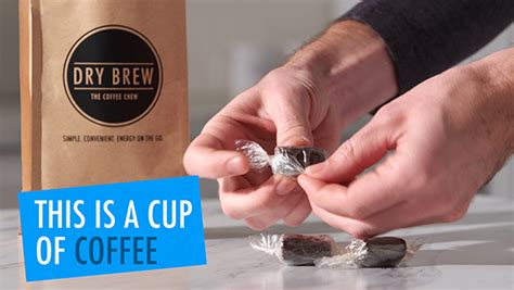 Dry Brew Chewable Coffee Soft Candy Made With Real Coffee