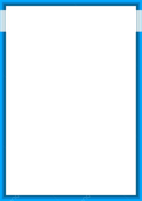 Gambar Desain Bingkai Premium Warna Biru Desain Perbatasan Halaman