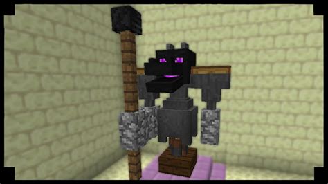 Minecraft How To Make An Enderdragon Knight Statue 19 Youtube