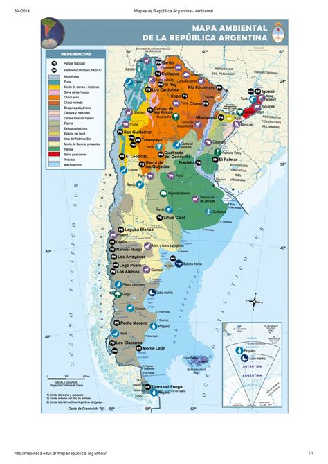 Mapa Para Imprimir De La República Argentina Mapa Ambiental De