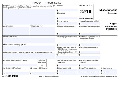 Form 1099 Misc Printable Printable Forms Free Online