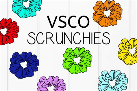 All our scrunchies are handmade in the u.s.a, they are made of 100% cotton fabric. VSCO Scrunchie Pack Graphic by jpjournalsandbooks ...