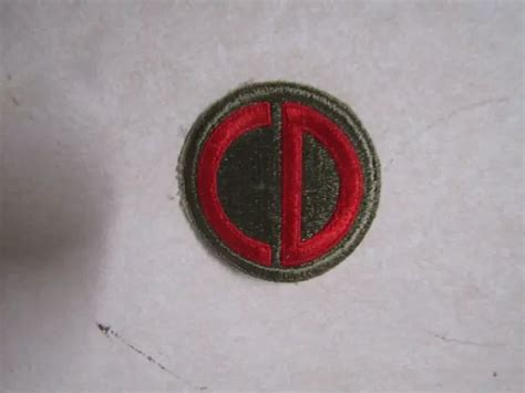 Original Military Patch Sew On Ww2 Era No Glow Us Army 85th Infantry