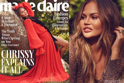 Chrissy Teigen Gets Candid As She Covers Marie Claires Fall Issue