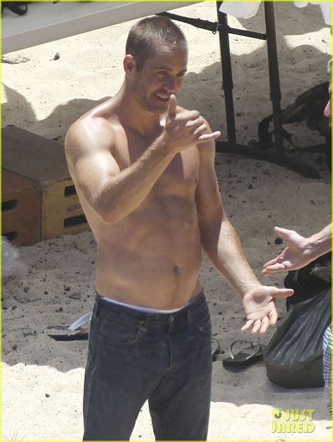 Paul Walker Shirtless Cool Water Cologne Photo Shoot Photo