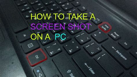 How To Take A Screenshot Of Your Pc At Windows 10 Free Youtube