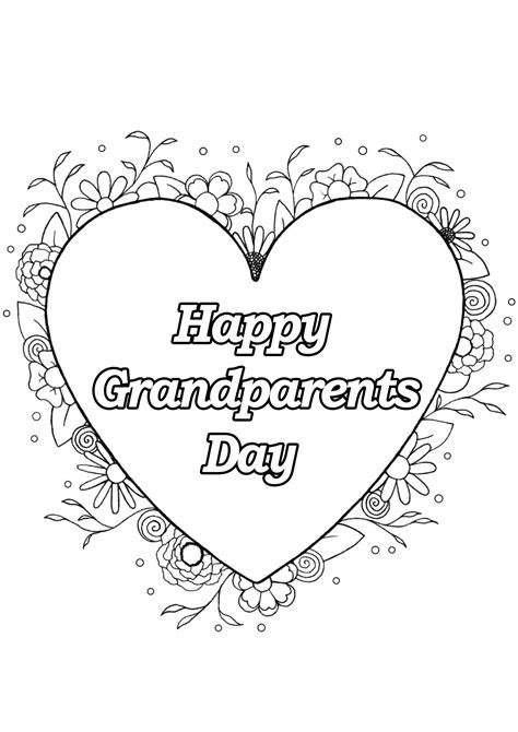 Free Grandparents Day Coloring Pages Thousand Of The Best Printable