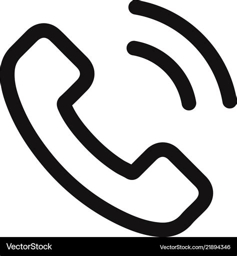 Phone Call Icon Royalty Free Vector Image Vectorstock