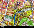 Mapa turístico del centro de la ciudad de Ljubljana, Eslovenia ...