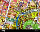 Mapa turístico del centro de la ciudad de Ljubljana, Eslovenia ...